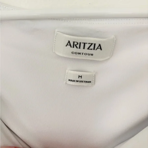 Aritzia White Original Contour Ravish Double Lined Off The Shoulder Dress Medium - Picture 9 of 13